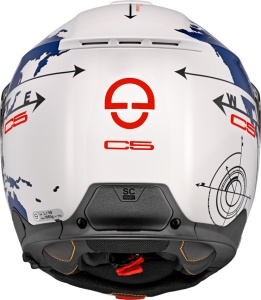 CASCĂ SCHUBERTH C5 ECE GLOBE BLUE - Img 4