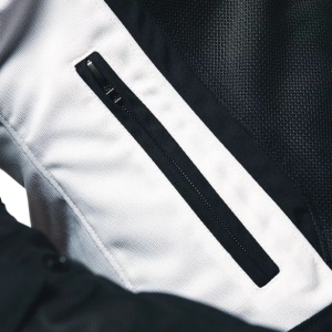 GEACĂ DAINESE AIR FRAME 3 TEX JACKET WMN - BLACK/WHITE/WHITE - Img 11