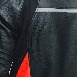 GEACĂ DE PIELE DAINESE RACING 4 NEGRU-ROȘU - Img 6