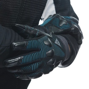 MĂNUȘI DAINESE UNRULY WOMAN ERGO-TEK GLOVES - BLACK/OCEAN-DEPTHS - Img 5