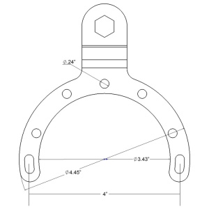 RAM® Large Gas Tank Ball Base for Motorcycles - Img 2