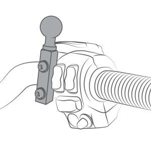 RAM® X-Grip® Phone Mount with Brake/Clutch Reservoir Base - Medium - Img 3
