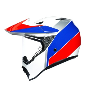 CASCĂ AGV AX9 E2205 MULTI MPLK ATLANTE WHITE/BLUE/RED - Img 5