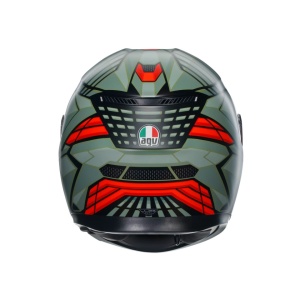 CASCĂ AGV K3 E2205 MPLK DECEPT MATT BLACK/GREEN/RED - Img 4