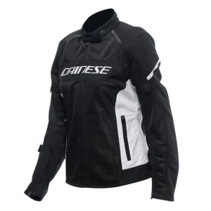 GEACĂ DAINESE AIR FRAME 3 TEX JACKET WMN - BLACK/WHITE/WHITE - Img 1