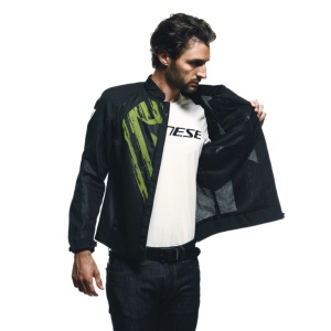 GEACĂ DAINESE HEROSPHERE AIR TEX JACKET - BLACK/FLUO YELLOW TARMAC - Img 11