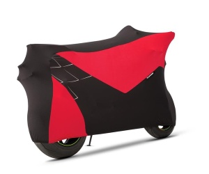 HUSĂ PENTRU MOTOCICLETĂ KAWASAKI SUPER STRETCH - BLACK/RED - Img 2