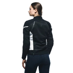 GEACĂ DAINESE AIR FRAME 3 TEX JACKET WMN - BLACK/WHITE/WHITE - Img 4