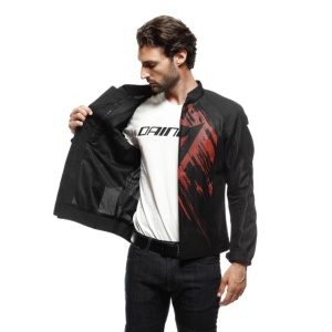 GEACĂ DAINESE HEROSPHERE AIR TEX JACKET - BLACK/RED TARMAC - Img 11