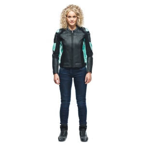 GEACĂ DE PIELE DAINESE RACING 4 LADY ALBASTRU AQUA - Img 3