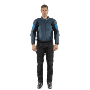 GEACĂ DE PIELE DAINESE SUPER RACE NEGRU IRIS - Img 10