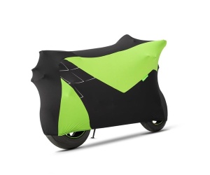 HUSĂ PENTRU MOTOCICLETĂ KAWASAKI SUPER STRETCH - BLACK/GREEN - Img 2