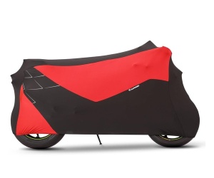 HUSĂ PENTRU MOTOCICLETĂ KAWASAKI SUPER STRETCH - BLACK/RED - Img 3