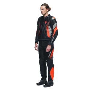 PANTALONI DAINESE DRAKE 2 AIR ABSØLUTESHELL PANTS - BLACK/RED-FLUO - Img 4