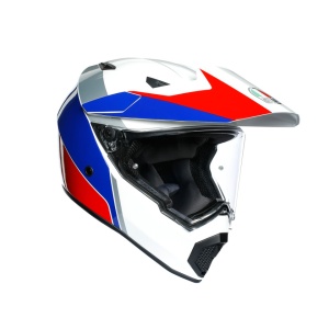 CASCĂ AGV AX9 E2205 MULTI MPLK ATLANTE WHITE/BLUE/RED - Img 1