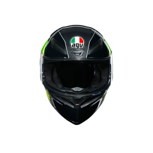 CASCĂ AGV K1 E2205 MULTI POWER GUNMETAL/WHITE/GREEN CONF POWER L - Img 3