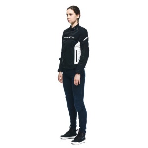 GEACĂ DAINESE AIR FRAME 3 TEX JACKET WMN - BLACK/WHITE/WHITE - Img 5