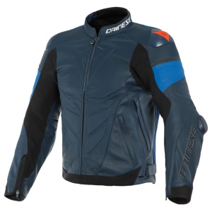 GEACĂ DE PIELE DAINESE SUPER RACE NEGRU IRIS - Img 1