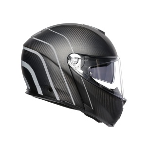 CASCĂ AGV SPORTMODULAR E05 MULTI MPLK REFRACTIVE CARBON/SILVER - Img 4