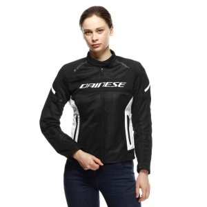 GEACĂ DAINESE AIR FRAME 3 TEX JACKET WMN - BLACK/WHITE/WHITE - Img 6