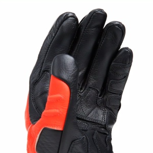 MĂNUȘI PIELE LUNGI DAINESE CARBON 4 - BLACK/FLUO-RED/WHITE - Img 10