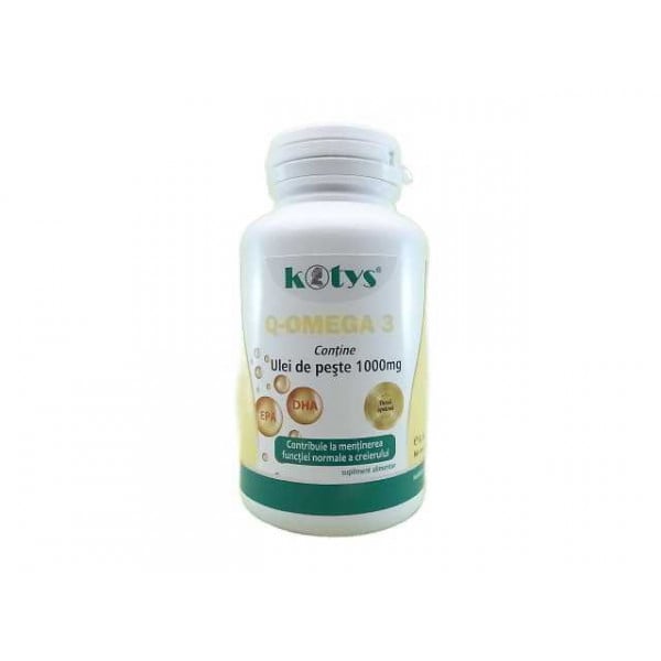 Q-Omega 3 Ulei de peste 1000 mg KOTYS (60 capsule moi)