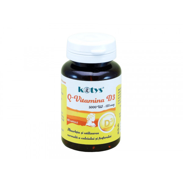 Vitamina D3 5000 UI -125 µg KOTYS (60 capsule)