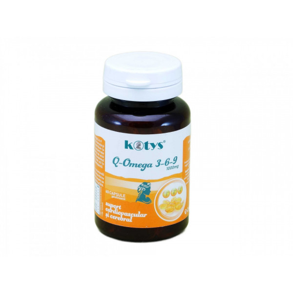 Q-Omega 3-6-9 1000 mg KOTYS (60 capsule gelatinoase)