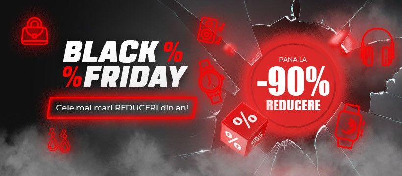 Black Friday 2023 vine cu reduceri de până la 90% la o mulțime de produse cool