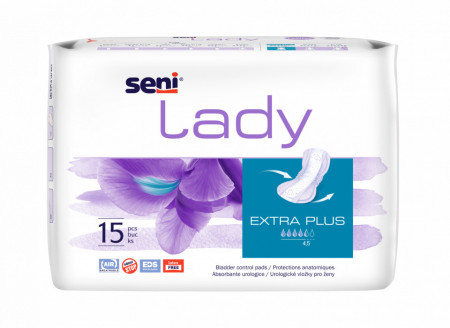 Absorbante pentru incontinenta Seni Lady EXTRA PLUS, 15 buc 4picaturi