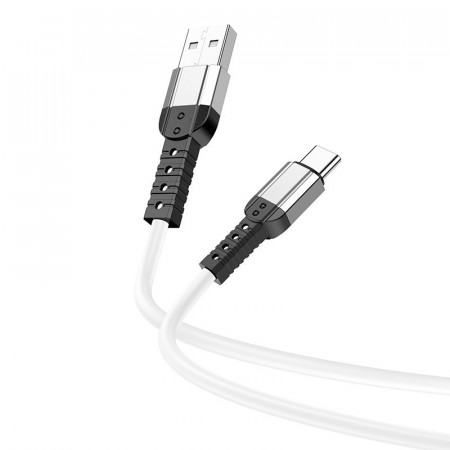 Borofone Cablu BX64 Special Silicone - USB to Tip C - 3A 1 metre alb