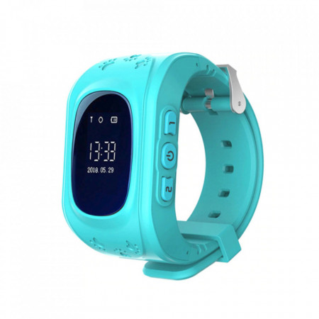 Ceas Smartwatch Pentru Copii Q50 cu Functie Telefon, Localizare GPS, Pedometru, SOS – Albastru