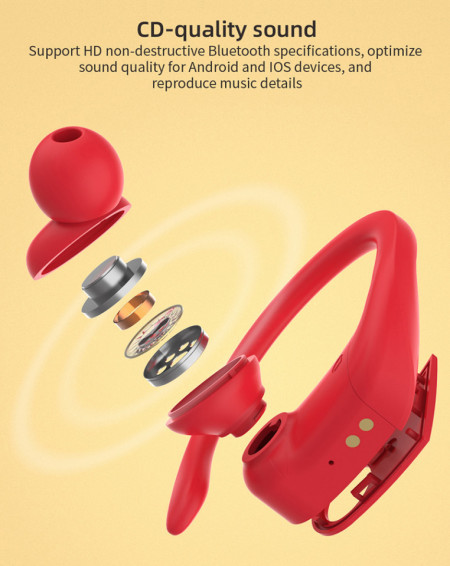 GJBY headphones - BLUETOOTH TWS-08 Blue - Img 2