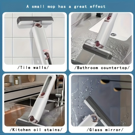 Mini mop rezistent, extensibil, utilizare umeda sau uscata, rotativ 360°, PMRW84570 - Img 2