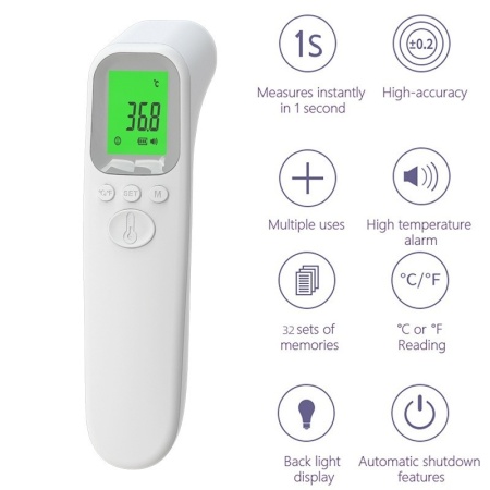 Non-contact digital thermometer AD802 - Img 2