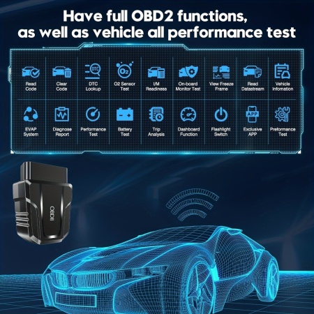 Scaner OBD2 fără fir pentru iOS/Android, Instrument de diagnostic auto conectare wireless, PMCF275238 - Img 6