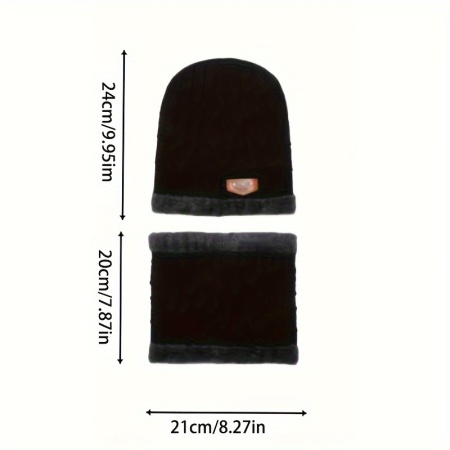 Set 2 articole pentru iarna, caciula si fular, PMDW33538 - Img 3