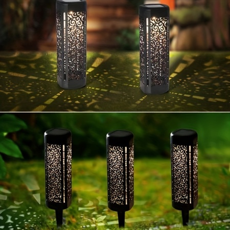 Set lămpi solare LED de grădină cu design ornamental – iluminat ambiental elegant, TMCH61320 - Img 2