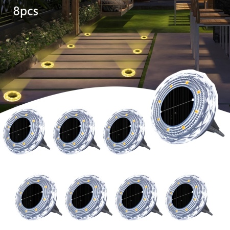 Set lămpi solare LED pentru sol – iluminat ambiental pentru grădină și alei, TMAP1161917 - Img 7
