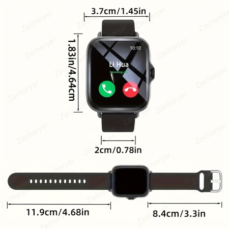 Smartwatch pentru telefoane Android/iPhone, cu mod sport, apeluri wireless, notificari de mesaje, potrivit pentru barbati si femei, autonomie lunga a bateriei, PMKJ270881-ROZ - Img 2