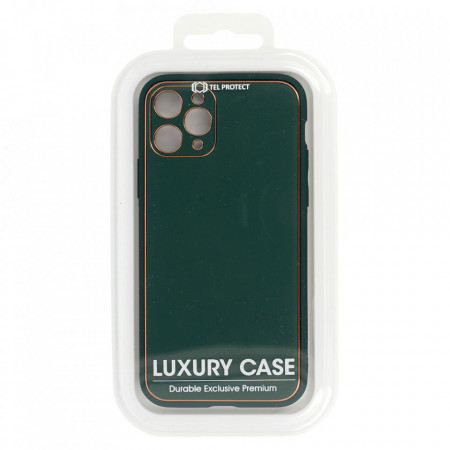 TEL PROTECT Luxury Husa pentru Samsung Galaxy A22 4G Dark green - Img 2