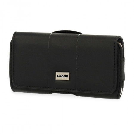 Telone MAX Belt Holster (SIZE 14) pentru Iphone 11/XR/Huawei P40/P30 Lite/Samsung A41/S20/S21 negru, leather - Img 2