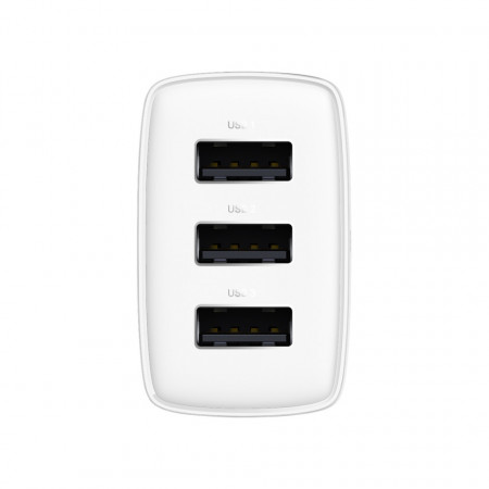 Baseus Compact Incarcator Priza - 3xUSB - 17W (CCXJ020102) white - Img 7