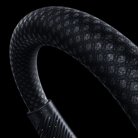 Benks Cable D47 braided - Type C to Type C - PD 100W 1 metre black, MGKABAV1726 - Img 2