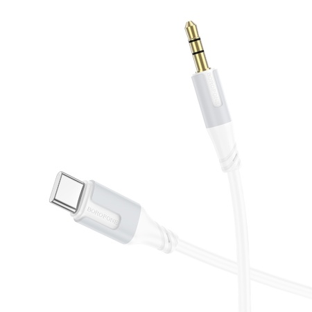 Borofone Cable BL19 Creator - jack 3,5mm to Type C - 1 metre white