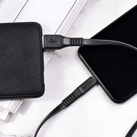 Borofone Cable BX23 Wide Power - USB to Lightning - 2,4A 1 metre black - Img 2