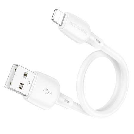 Borofone Cable BX93 Super Power - USB to Lightning - PD 20W 0,25 metres white - Img 2