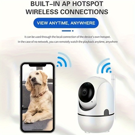 Camera de securitate WiFi fara fir cu viziune nocturna si audio bidirectional, PMYJ268666 - Img 3