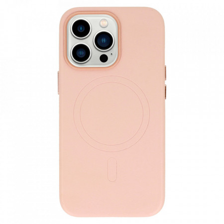 Carcasa MagSafe Piele Iphone 14 Light Roz - Img 2