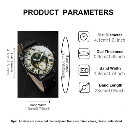 Ceas Quartz Retro, pentru barbati, TMNL10457528 - Img 4